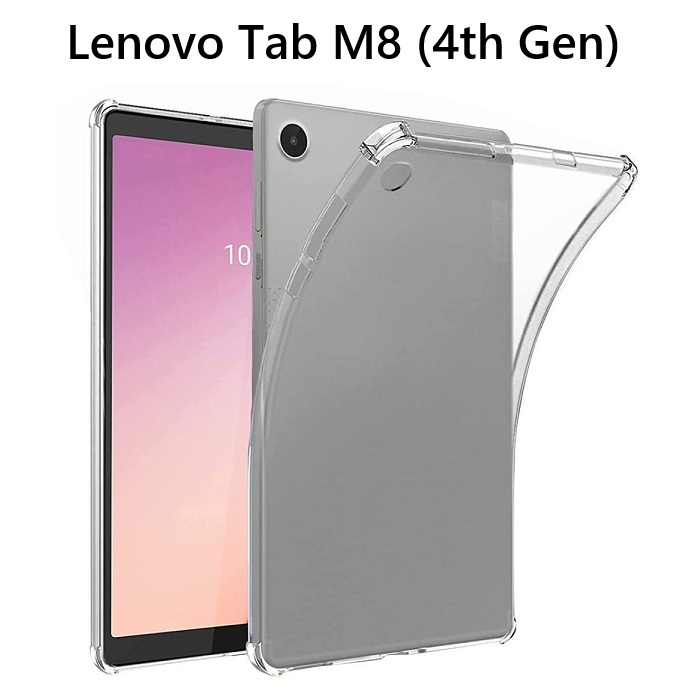 Lenovo Tab M8 (4th Gen)用 TPU ソフト バック カバー フルカバー 角割れなし 耐衝撃 クリア_画像1