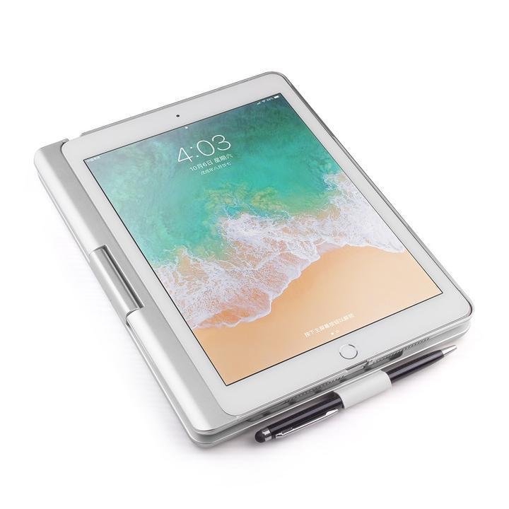 F180A iPad Pro9.7インチ/Air2/Air用Bluetoothワイヤレス キーボードケース360度回転 ローズゴールド_画像8