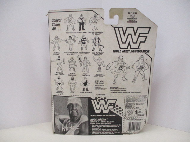 11238P◎HASBRO ハズブロ WWF フィギュア HULK HOGAN ハルクホーガン◎未開封_画像2