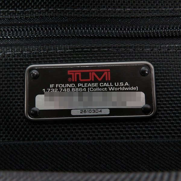 TUMI/トゥミ Alpha アルファ スーツケース ビジネスバッグ キャリーバッグ 2輪 26103D4 /140_画像4