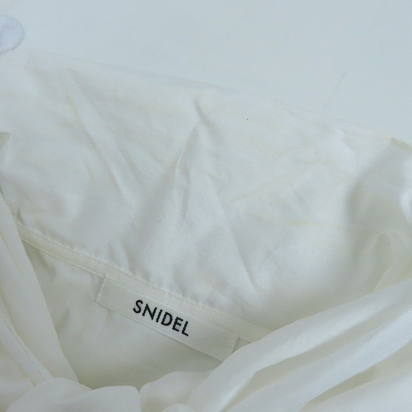 ☆SNIDEL/スナイデル ボウタイ ブラウス ホワイト SWNT224130/ONESIZE /LPL_画像6