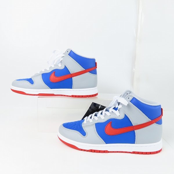 【未使用】NIKE/ナイキ BY YOU DUNK HIGH 365/バイ ユー ダンク ハイ 365 ブルー/グレー/レッド DJ7023-991/27.5 /080_画像4