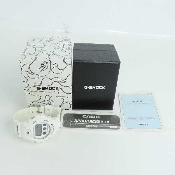 G-SHOCK×A BATHING APE/G-ショック×エイプ コラボ 猿カモ柄 ホワイト DW-6900FS /000_画像7