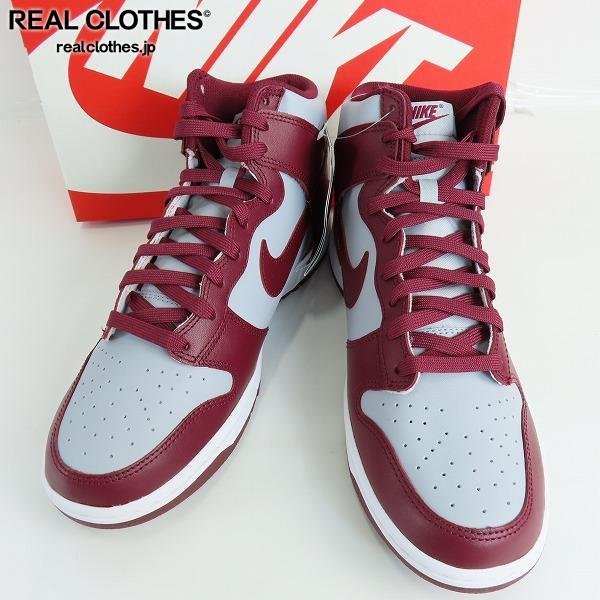 NIKE/ナイキ DUNK HI RETRO/ダンク ハイ レトロ Dark Beetroot and Wolf Grey DD1399-600/28.5 /080_詳細な状態は商品説明内をご確認ください。