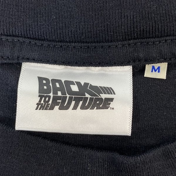 ☆Back to the Future/バックトゥザフューチャー プリント Tシャツ ブラック　M /LPL_画像3