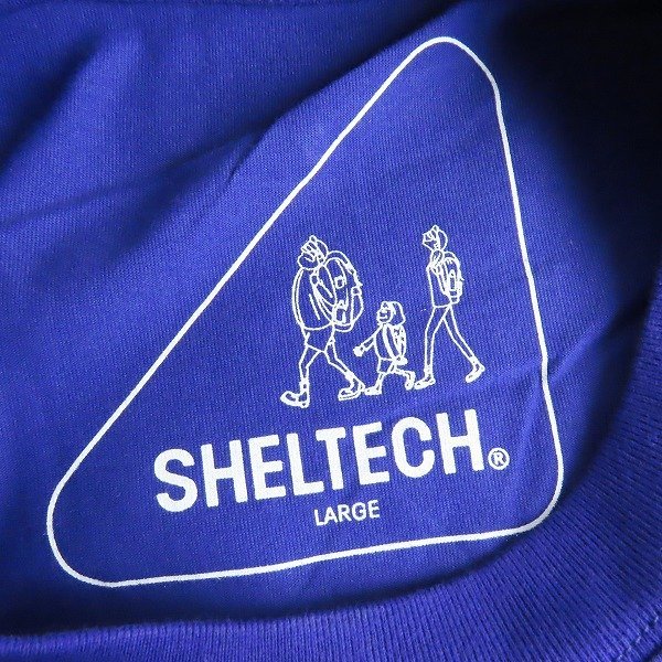 ☆（2）【未使用】SHELTECH/シェルテック Tシャツ 半袖 パープル/L /LPL_画像3