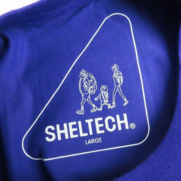 ☆(3)【未使用】SHELTECH/シェルテック Tシャツ 半袖 パープル/L /LPL_画像3