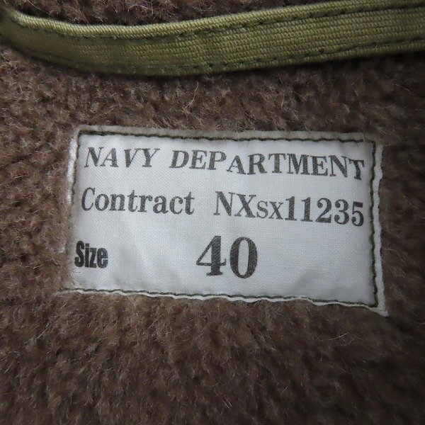 ☆NAVY DEPARTMENT/ネイビーデパートメント デッキジャケット NXsx11235 40 /080_画像3