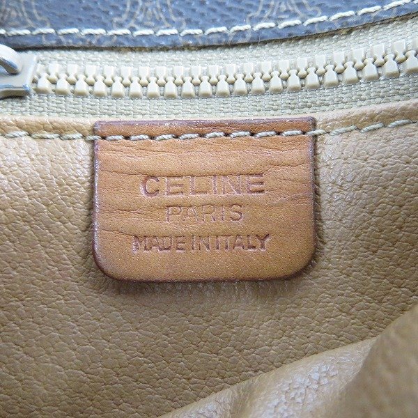 【難有り】CELINE/セリーヌ マカダム柄 レザーショルダーバッグ /060_画像6