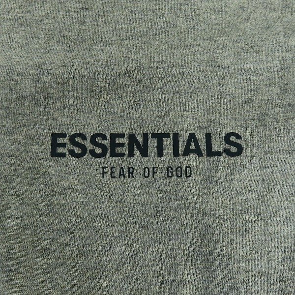 ☆ESSENTIALS/エッセンシャルズ FEAR OF GOD/フィアオブゴッド バック ロゴ グレー 長袖Tシャツ/XS /000_画像5