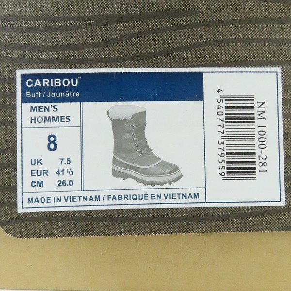 SOREL/ソレル CARIBOU/カリブー ボア ブーツ NM1000-281/26 /100_画像10