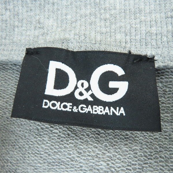 ☆D&G/ディーアンドジー DOLCE&GABBANA/ドルチェ&ガッバーナ デニムジャケットドッキングスウェットブルゾン/L /080_画像3