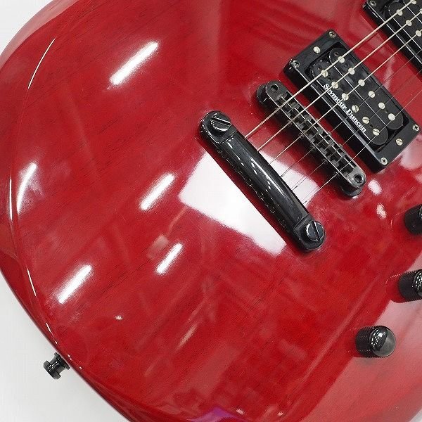 ★【難有り】ESP/イーエスピー M-A200NT 2nd Version レスポールType コイルタップ搭載 エレキギター ギグケース付 同梱×/160_画像7