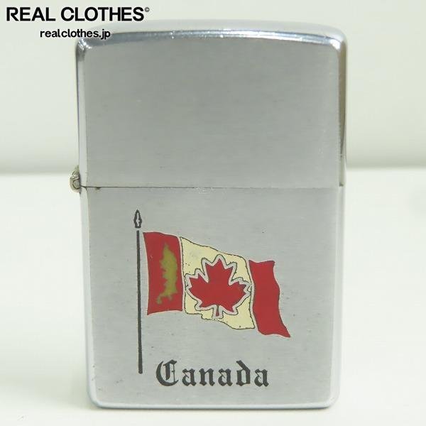 ZIPPO/ジッポー Canada/カナダ 国旗 デザイン ヴィンテージ 1967年～1986年 /LPL_詳細な状態は商品説明内をご確認ください。