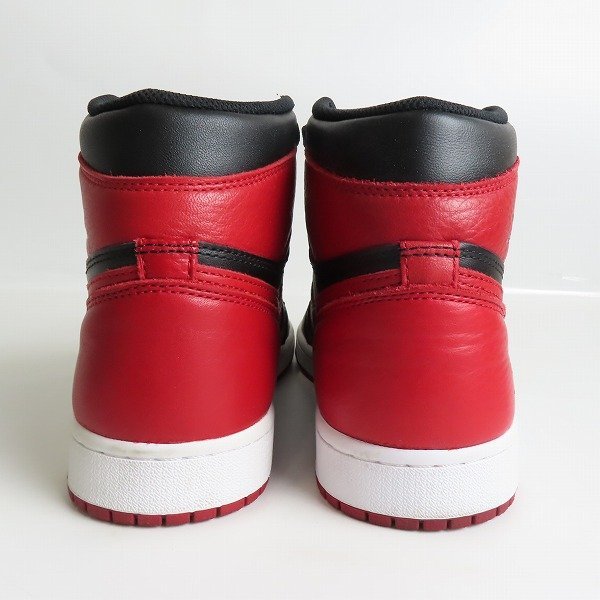 NIKE/ナイキ AIR JORDAN 1 RETRO HIGH OG BRED BANNED エアジョーダン1 ブレッド バーンド 555088-001/26.5 /080_画像2