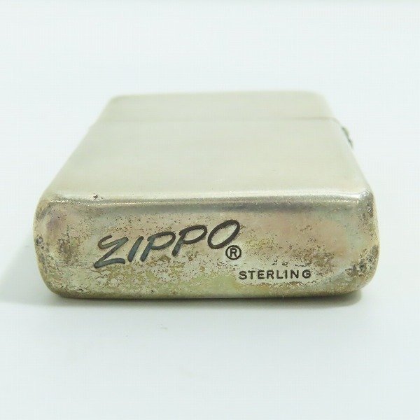 ZIPPO/ジッポー ヴィンテージ STERLING/スターリングシルバー 無地 旧ロゴ/斜字体 1980年代中頃～1990年 /LPL_画像4