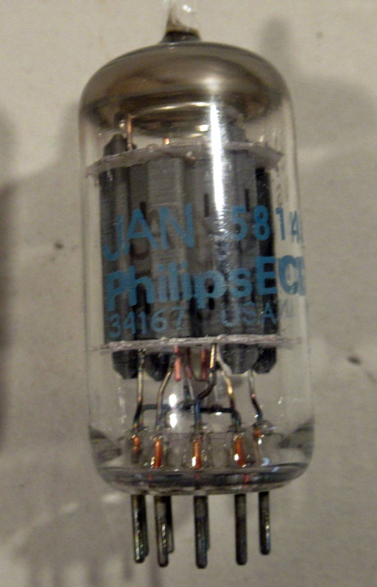 真空管　Philips　JAN5814A　ペア　E88CC 6N11 6DJ8 12AU7互換　動作確認済_画像3