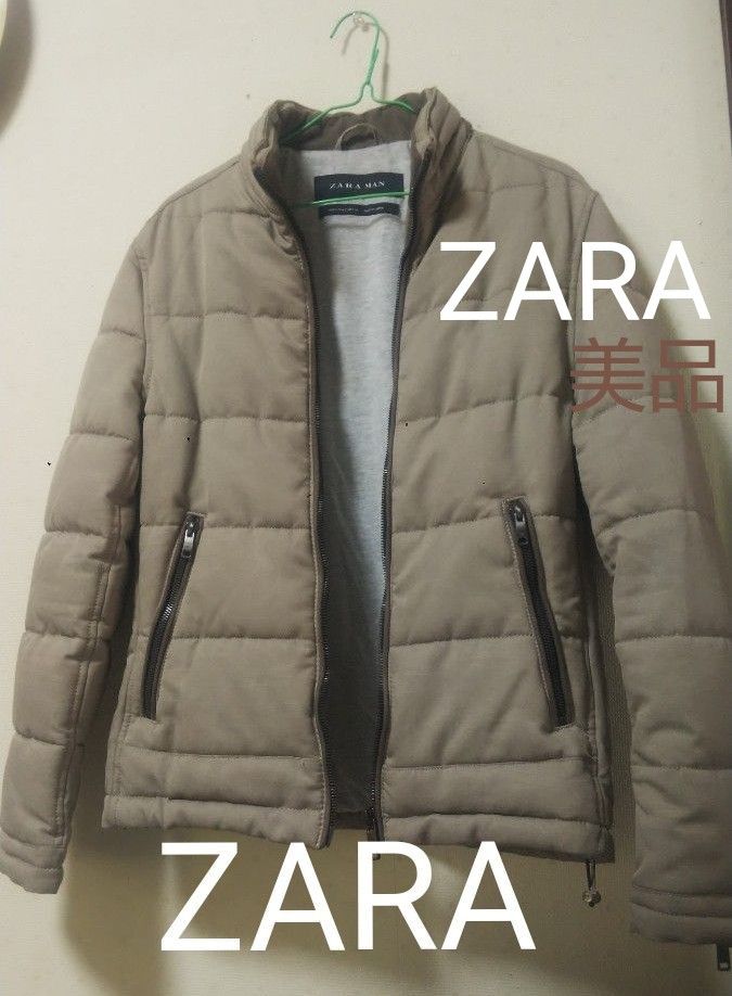 ZARA ダウンジャケット 美品 チャコールグレー 薄いチャコールブラウン EUR S USA S MEX 38 ザラ ショート丈