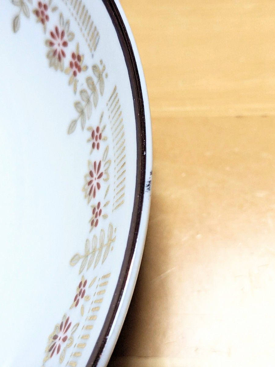 昭和レトロ　CHINA　Sanyo　ミニ　カレー皿　スープ皿　サラダボウル　花柄　5個セット