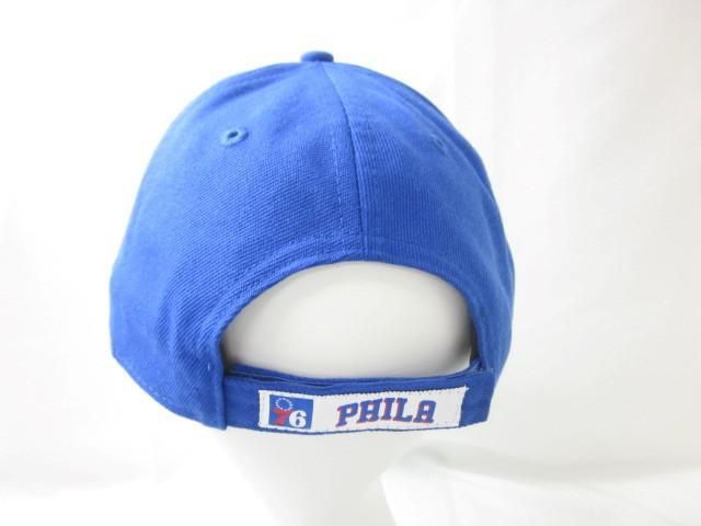 美品 ニューエラ New Era × PHILA NBA 帽子 キャップ バスケットボール O 青 ブルー_画像4