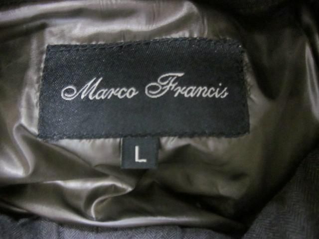 未使用 タグ付き マルコフランシス Marco Francis 中綿ジャケット ブルゾン L メンズ_画像3