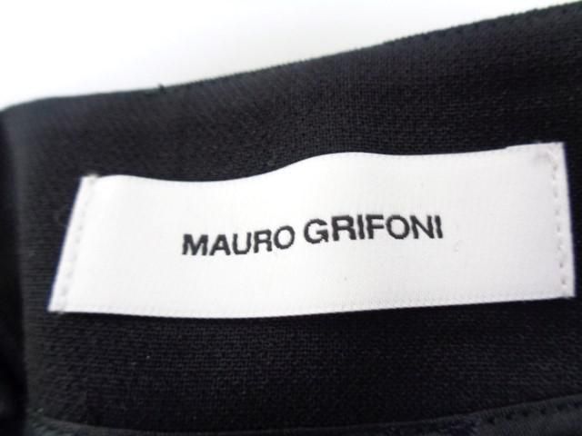 新品 未使用 マウログリフォーニ MAURO GRIFONI ミニスカート 48 XXL 黒 プリーツ入り レディース_画像4