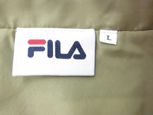 未使用 タグ付き フィラ FILA ベスト ノースリーブジャケット 花粉付着防止加工 フルジップ L ベージュ メンズ_画像4