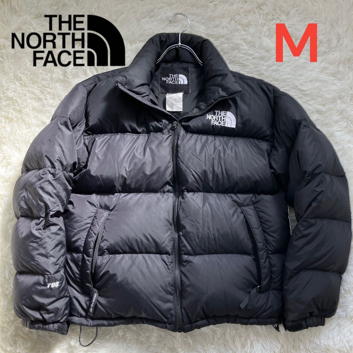 希少THE NORTH FACE ノースフェイス ヌプシ ダウン 700フィル 刺繍ロゴ