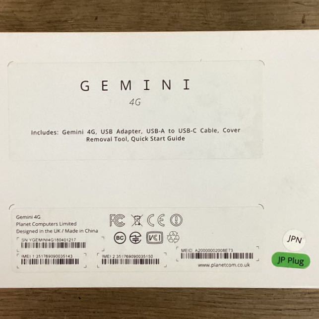 Gemini PDA 4G Planet Computers 日本語キーボード付き Wi-Fi SIMフリー Android ゆうパック60サイズ発送_画像10