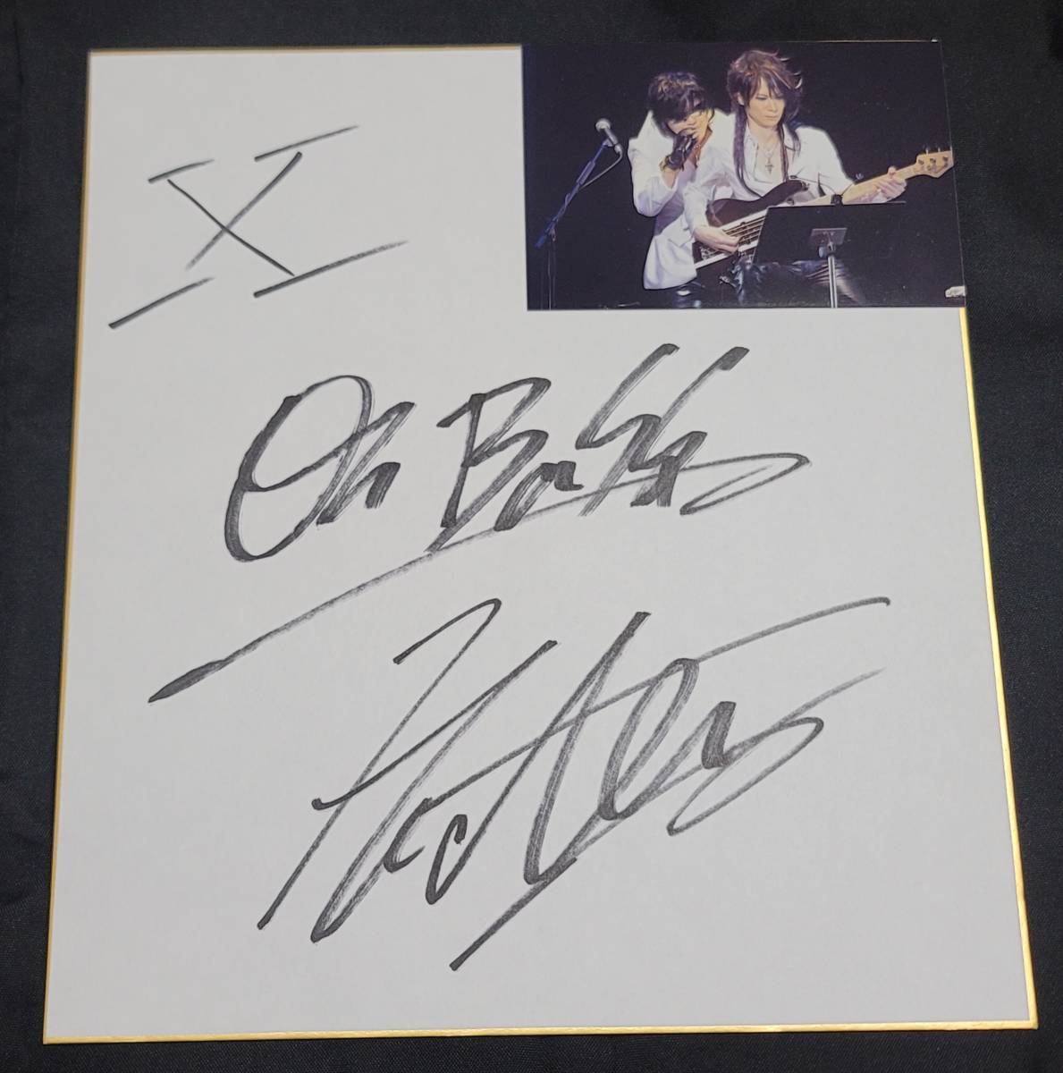 【入手困難】 X JAPAN HEATH 直筆 サイン色紙 検) YOSHIKI Toshl hide PATA TAIJI エックスジャパン_画像1