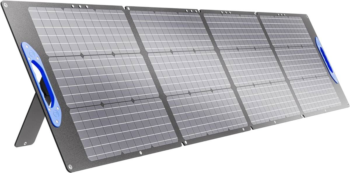 【2つセット】Enernova ソーラーパネル 200W 折り畳み式 ポータブル電源充電器 急速充電 ソーラーチャージャー _画像1