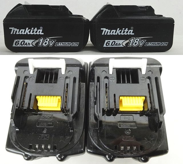 makita マキタ 350mm 充電式 チェンソー MUC353D 純正バッテリー BL1860B 2個 雪マーク 通電のみ確認 現状品 ★2578 _画像8