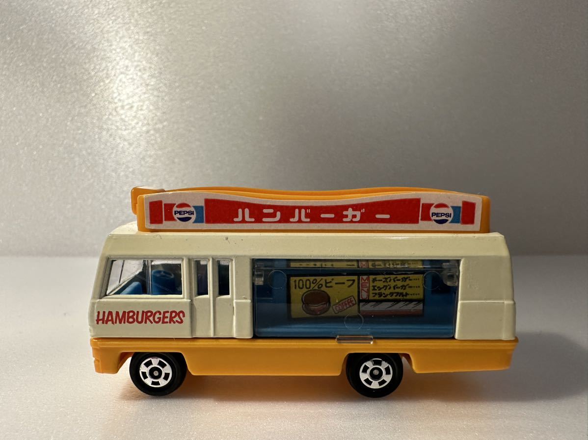 トミカ いすゞ　ジャーニーQ 移動図書館　ハンバーガー　62 1/98 NO.62 コレクション　日本製_画像2