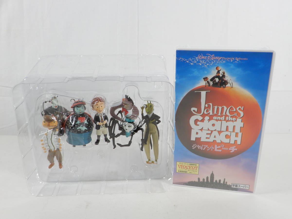 10/Y033★開封済み★【2点】ディズニージャイアント・ピーチ James and The Giant Peach キリギリス/SPECIAL BOX VHS & 特典 フィギュア7体_画像8
