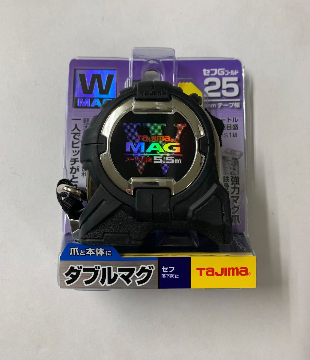 タジマ Tajima スケール セフG3ゴールドWマグ メートル目盛 CWM3S2555×4個