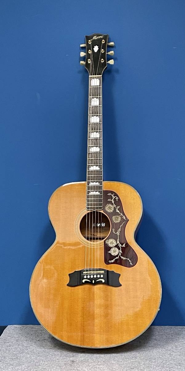 ジャンク◎モーリスMorris☆J-120E エレアコギター☆GIBSON J-200コピー☆_画像1