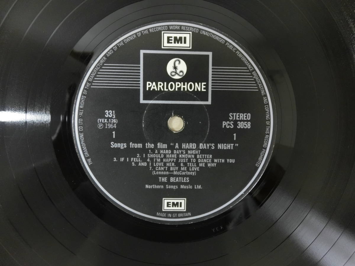 美盤★UK Origi Stereo★A Hard Day's Night★2EMI Parlophone★Matrix:-1/-1★Beatles_画像8