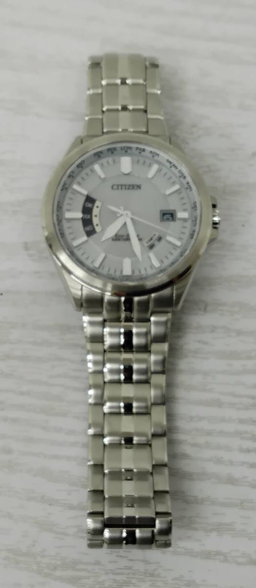 CITIZEN/シチズン　Eco-Drive　エコドライブ　H145-SO73545　メンズ　腕時計　※裏蓋に勤続記念の刻印あり　中古　稼働品　ジャンク_画像8