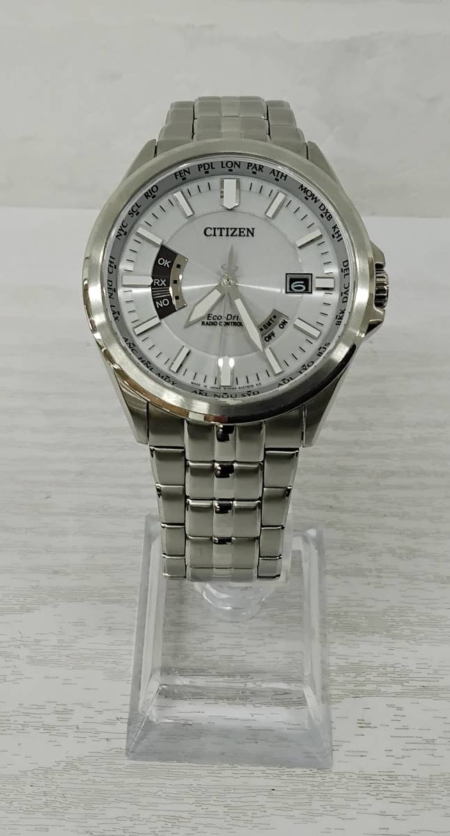 CITIZEN/シチズン　Eco-Drive　エコドライブ　H145-SO73545　メンズ　腕時計　※裏蓋に勤続記念の刻印あり　中古　稼働品　ジャンク_画像1