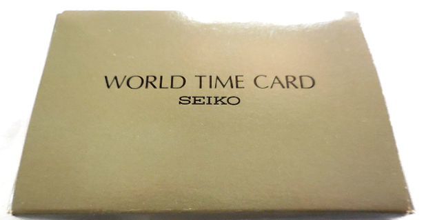 ★特価品 こちらも最後の一品です★SEIKO セイコー WORLD TIME CARD (型番:EK450K YJ30-4000) 未使用品 送料120円♪_画像5