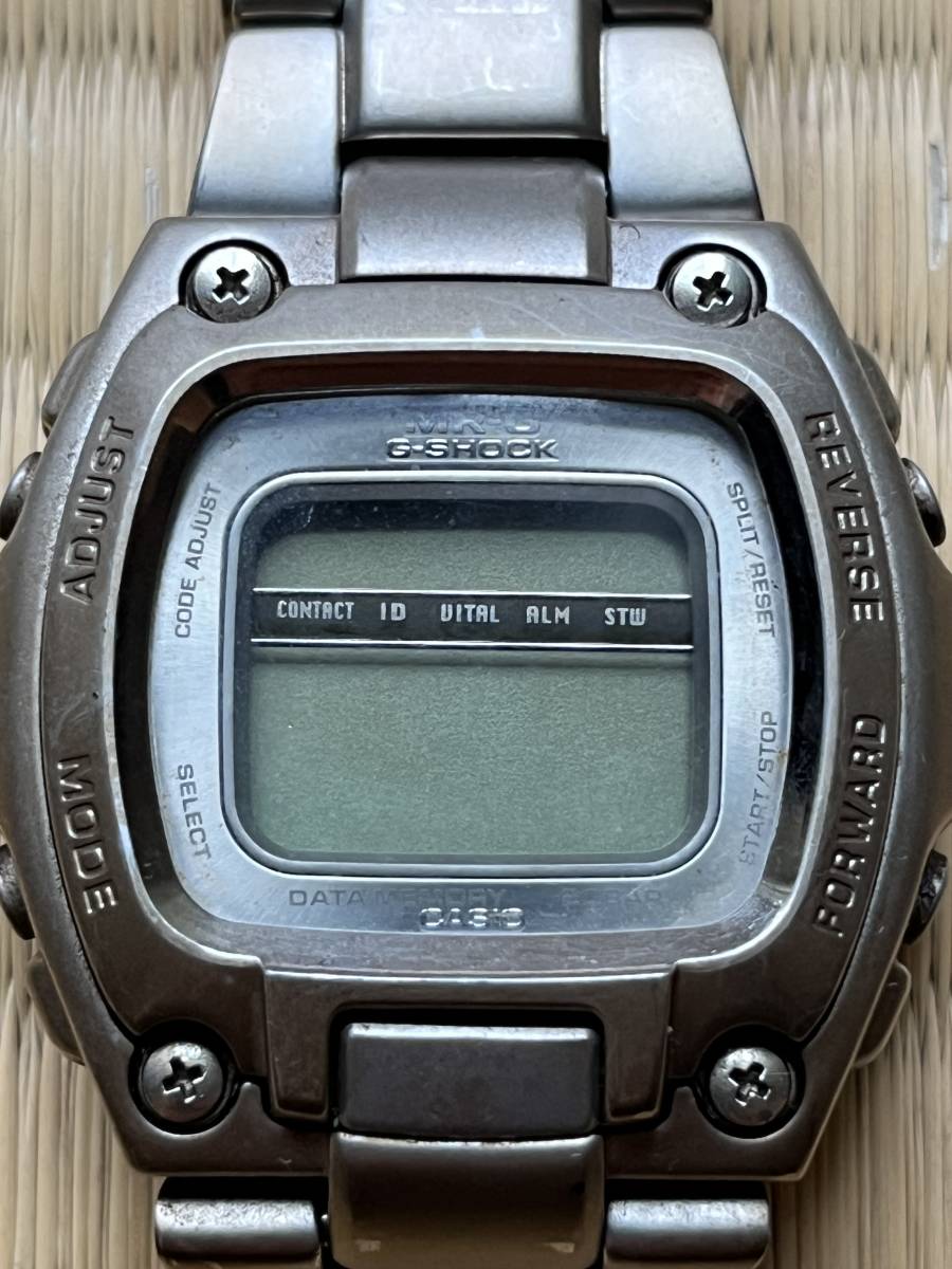 ※2 送料無料 腕時計 CASIO カシオ G-SHOCK デジタル MR-G 1673 MRG-210 電池切れ 動作未確認 部品取り用 ジャンク_画像2