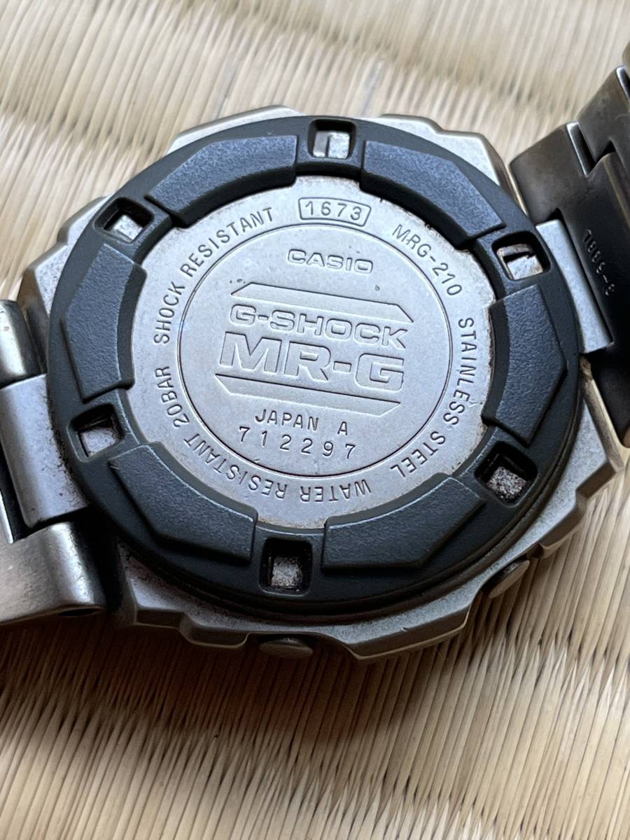 ※2 送料無料 腕時計 CASIO カシオ G-SHOCK デジタル MR-G 1673 MRG-210 電池切れ 動作未確認 部品取り用 ジャンク_画像6