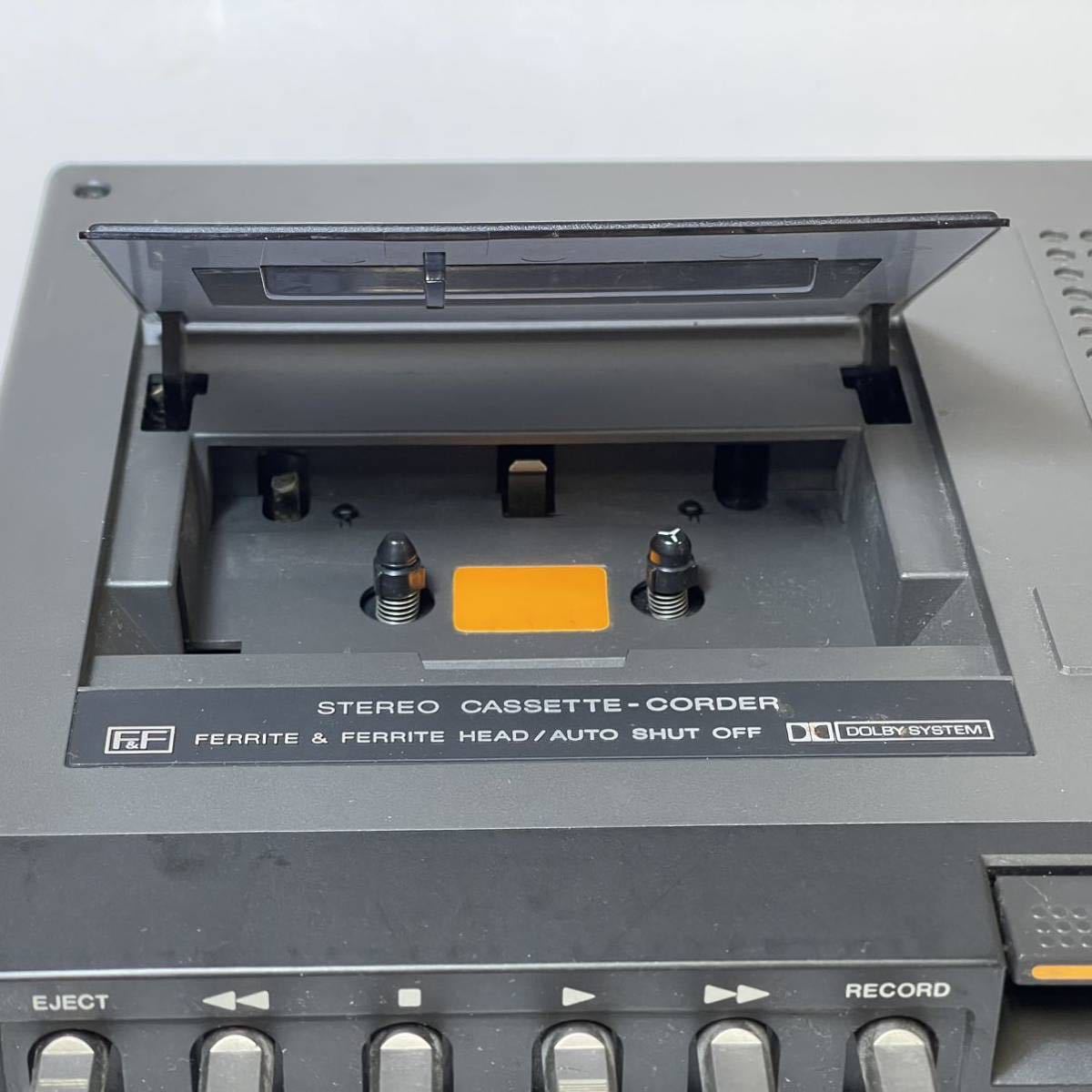 SONY カセットデッキ TC-3000SD デンスケ3000 通電確認、再生不可、キャリングケース付き_画像6