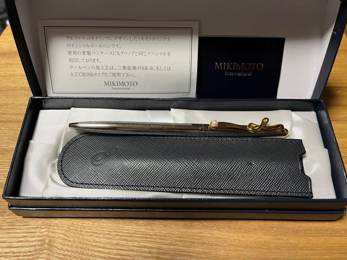 ミキモト MIKIMOTO イニシャル ボールペン S パール 新品 未使用 ミキモト MIKIMOTO イニシャル ボールペン S パール 新品 未使用