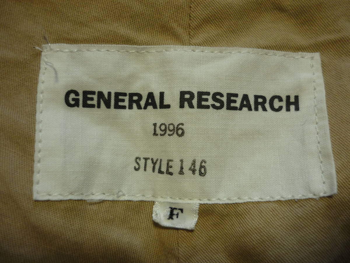 90s　初期　GENERAL RESEARCH　ジェネラルリサーチ　1996　フリース　ハーフパンツ　STYLE 146　アーカイブ　サイズF_画像4