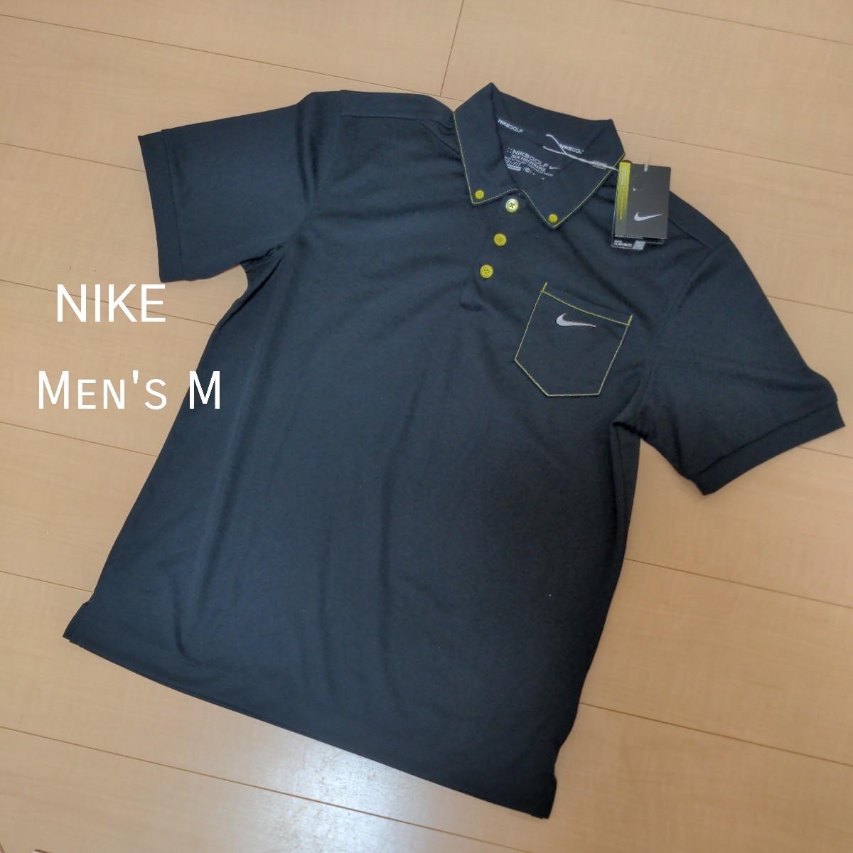 新品 NIKE GOLF 半袖シャツ ポロシャツ メンズM 黒 DRI-FIT ナイキゴルフ ゴルフウェア 未使用品_画像1