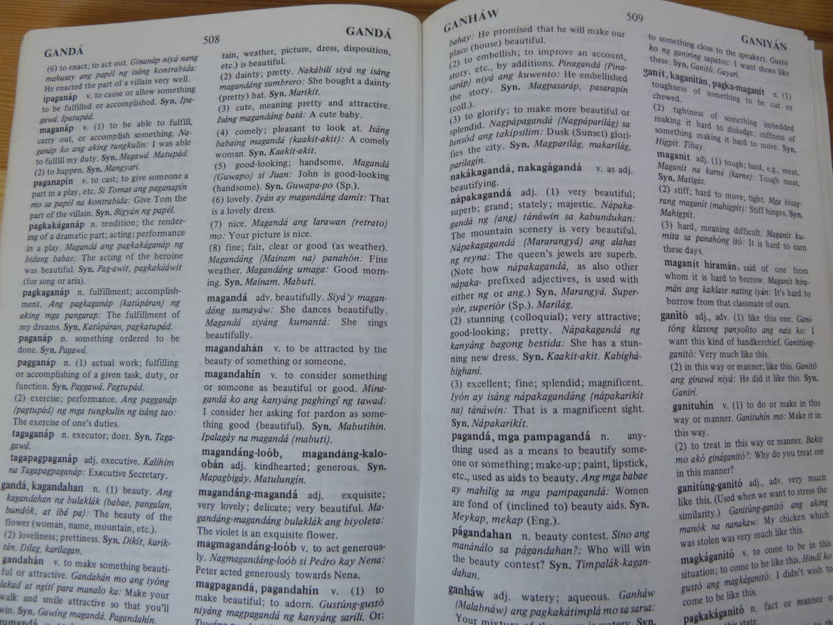 T30▽ フィリピン語学本5冊セット タガログ語 ピリピノ語 Filipino Tagalog 借用語 東南アジア 基礎1500 英比辞典 辞書 ピリピーノ 231115_画像9