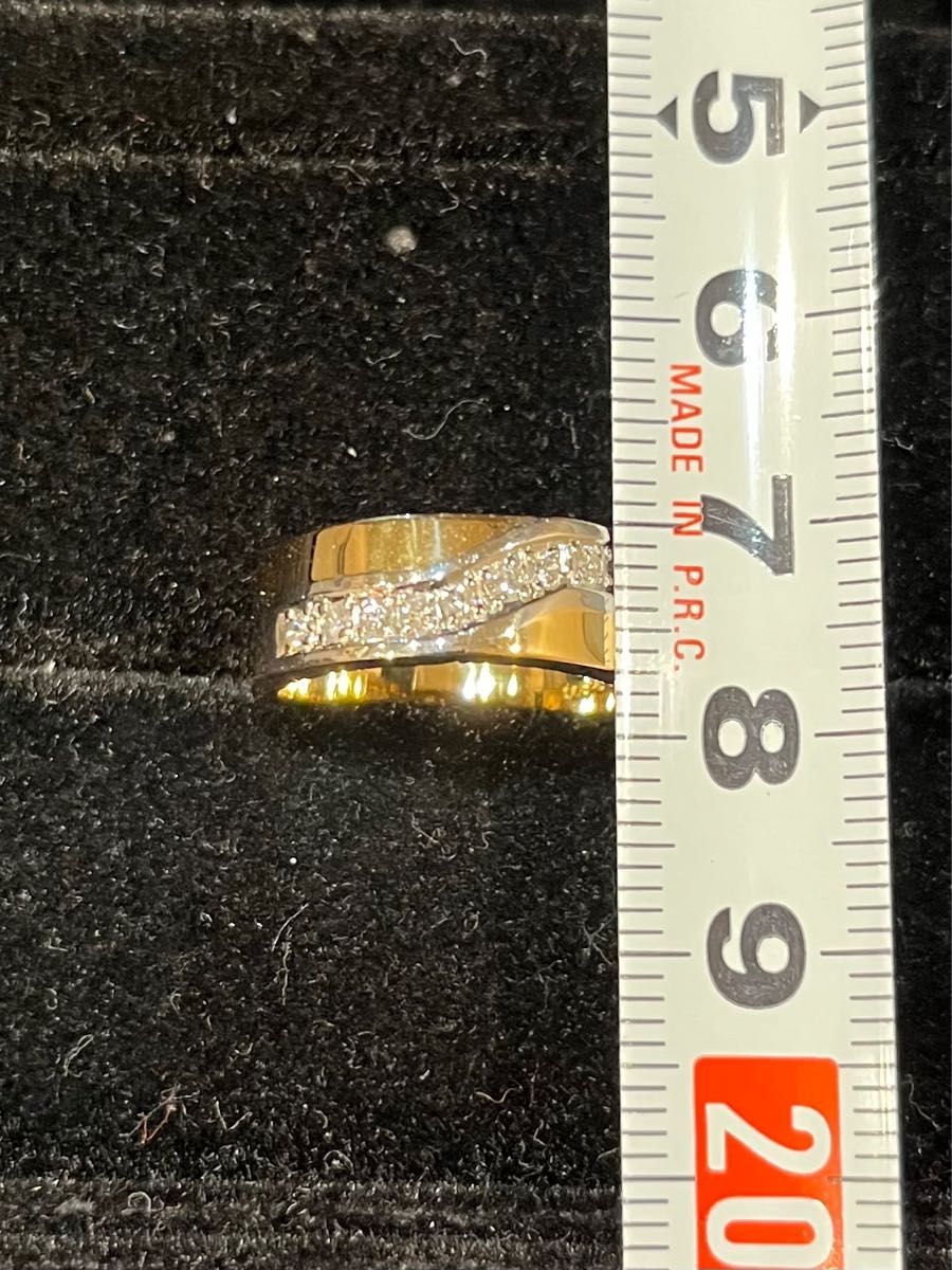 鑑定済み　K18 Pt900  18金　プラチナ　指輪  総重量約6.3g