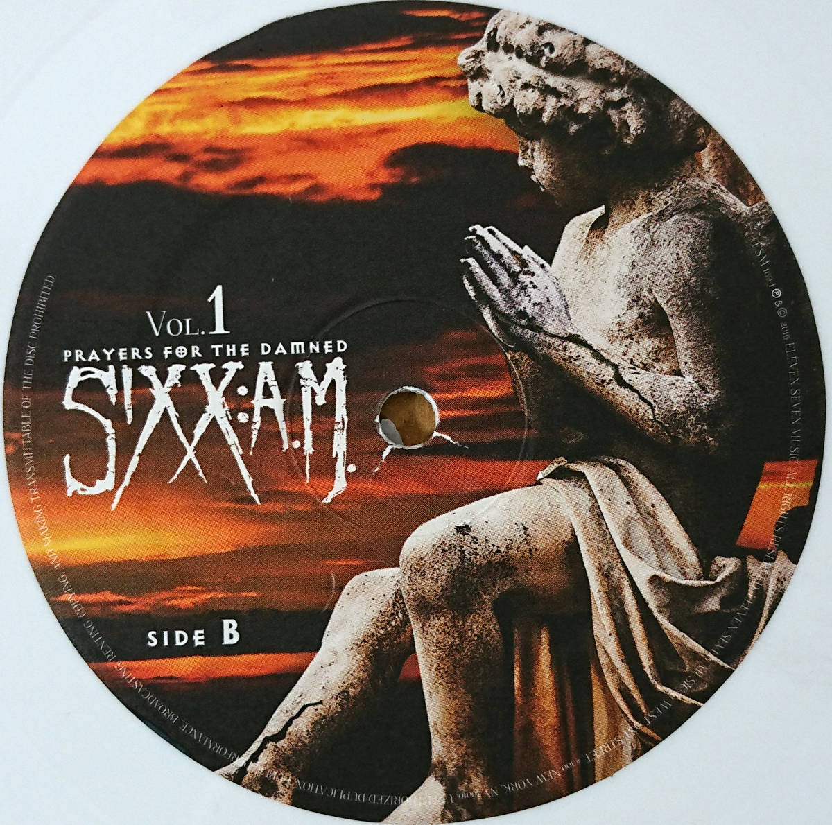 Sixx:A.M. / White LP & Blue White Violet Swirl LP / Prayers For The 1&2 Motley Crue モトリー クルー サイン Signed Autographedの画像7