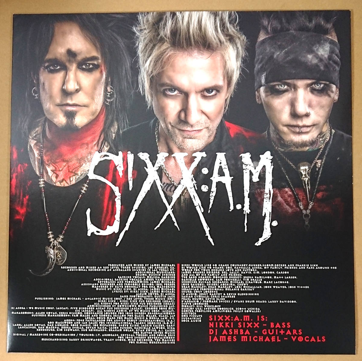 Sixx:A.M. / White LP & Blue White Violet Swirl LP / Prayers For The 1&2 Motley Crue モトリー クルー サイン Signed Autographedの画像5